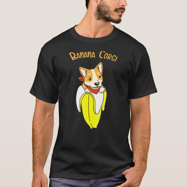 Corgi Banane Corgi T-Shirt (Vorderseite)