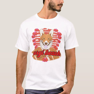 Corgi Beach Free Your Future T-Shirt