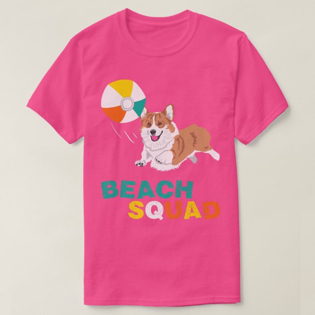 Corgi Beach Squad T-Shirt Geschenk für Corgi Liebh (Design vorne)