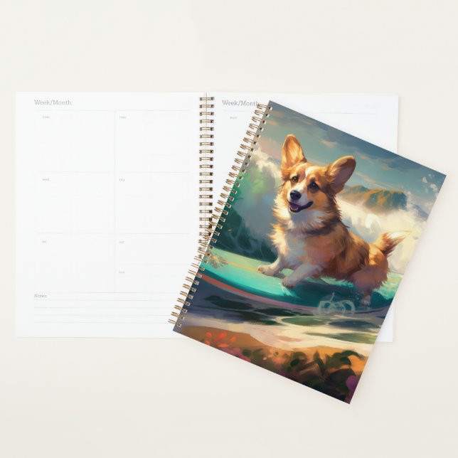 Corgi Beach Surfmalerei Planer (Anzeige)