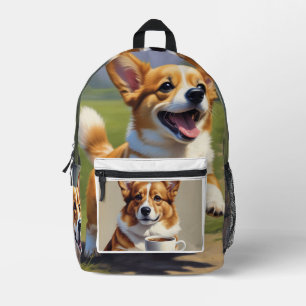 Corgi Bedruckter Rucksack