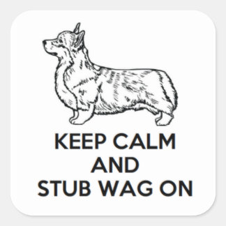 Corgi "Behalt Calm" Stickers