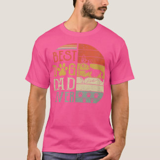 Corgi Best Dog Dad Ever Vintage FatherS Day Retro T-Shirt