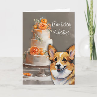 Corgi Birthday wünschcard Karte