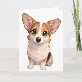 Corgi Blank Card  Karte