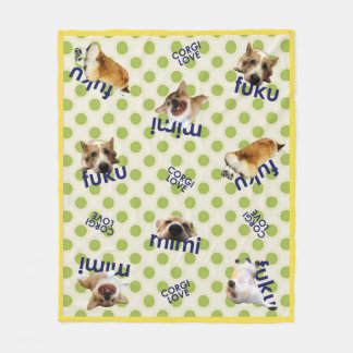 corgi blanket fleecedecke