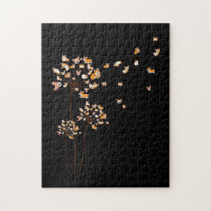 Corgi Blume Fly Dandelion Niedlich Hund Lover Puzzle