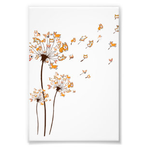 Corgi Blume Fly Dandelion Shirt Niedlich Hund Love Fotodruck