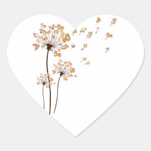 Corgi Blume Fly Dandelion Shirt Niedlich Hund Love Herz-Aufkleber