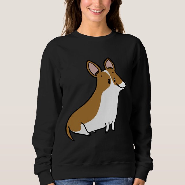 Corgi Brown Sweatshirt (Vorderseite)