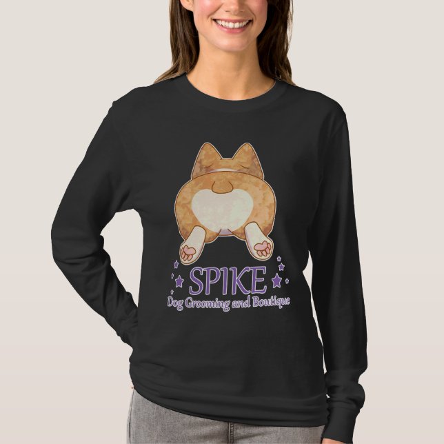 Corgi Butt Grooming T-Shirt (Vorderseite)