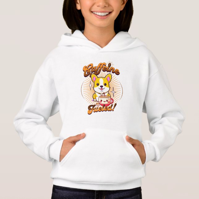 CORGI CAFFEINE FÜHLT! HOODIE (Vorderseite)