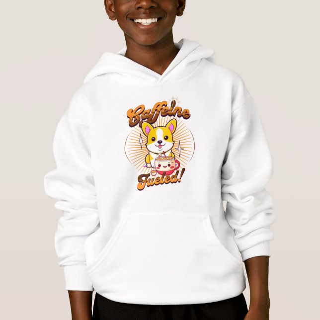 CORGI CAFFEINE FÜHLT! HOODIE (Vorderseite)