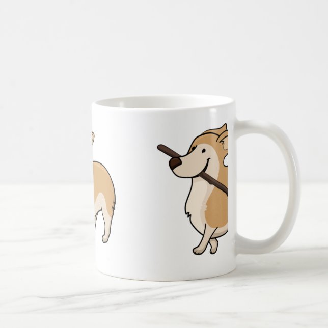 Corgi-Cartoon Tasse (Rechts)