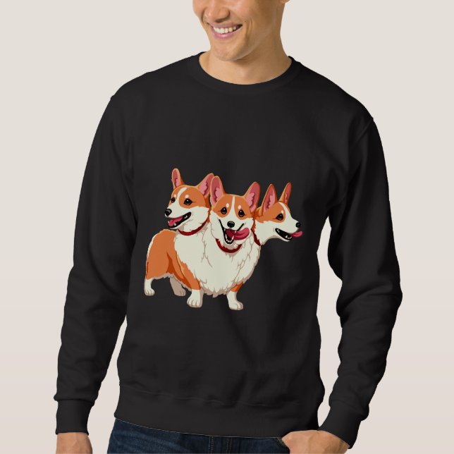 Corgi Cerberus Sweatshirt (Vorderseite)