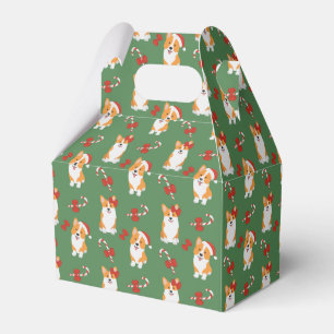 Corgi Christmas Candy Cane Pattern Geschenkschachtel