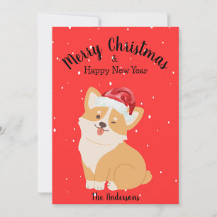 Corgi Christmas Feiertagskarte