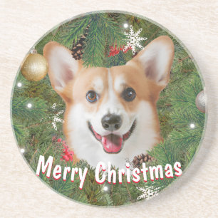 Corgi Christmas Getränkeuntersetzer