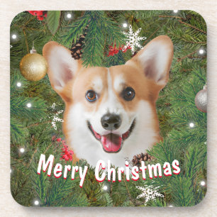 Corgi Christmas Getränkeuntersetzer