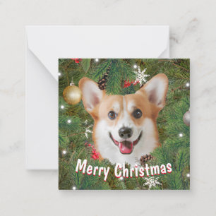Corgi Christmas Mitteilungskarte