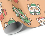 Corgi Christmas Wrapping Paper Geschenkpapier<br><div class="desc">Mit diesem bezaubernden Corgi Weihnachtspapier,  das perfekt für Hundefreunde ist,  können Sie Ihre Geschenke feierlich genießen!</div>