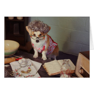 Corgi Cook Blindkarte