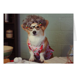 Corgi Cook Get Well Card