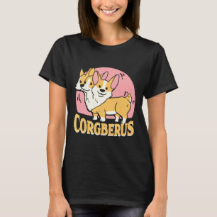 Corgi Corgberus Kurz Dog Pub T-Shirt