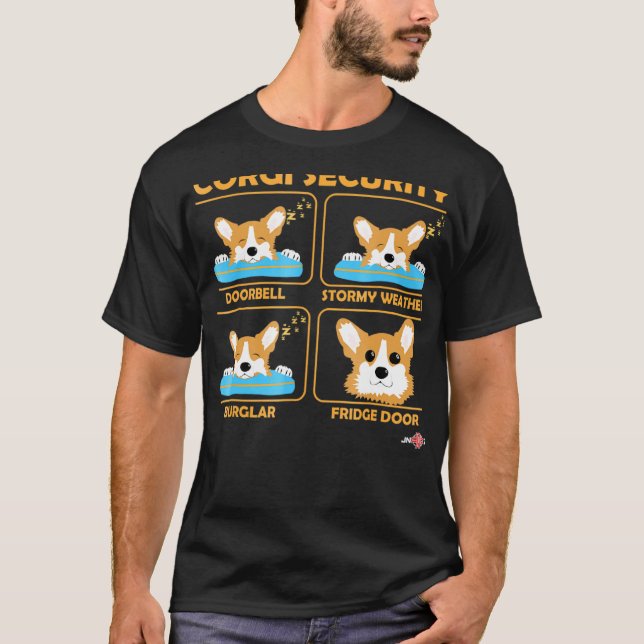 Corgi Corgi Security Corgi T-Shirt (Vorderseite)
