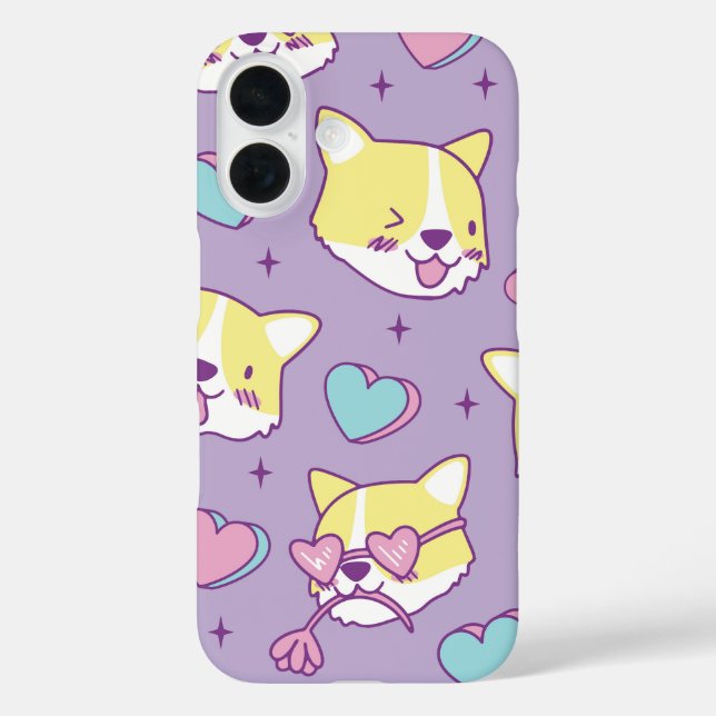 Corgi Crush Heart Eyes Case-Mate iPhone Hülle (Rückseite)