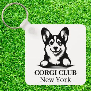 Corgi Custom Club Theme Schlüsselanhänger