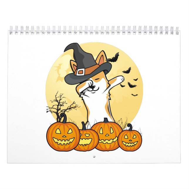 Corgi Dabbing Halloween Kalender (Titelbild)