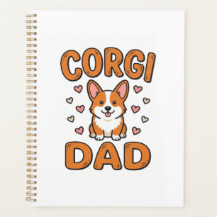 Corgi Dad Vintage Gravur Hundeliebhaber-Shirt_1 Planer