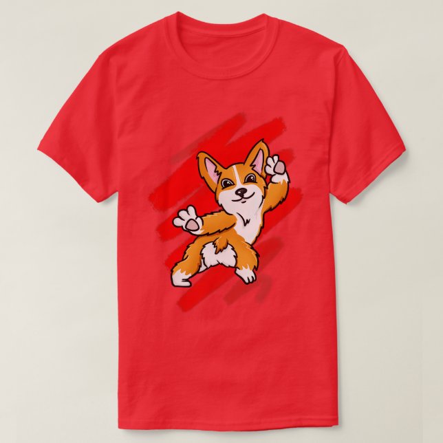 Corgi Dancing T-Shirt (Design vorne)