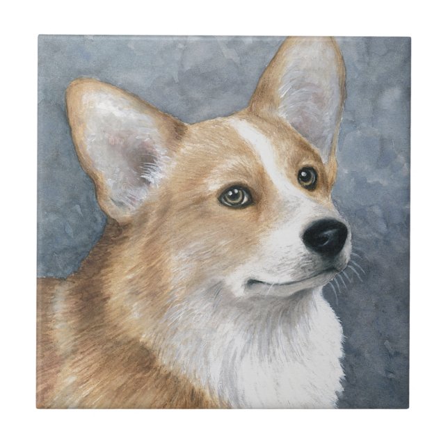 Corgi des Hund89 Fliese (Vorderseite)