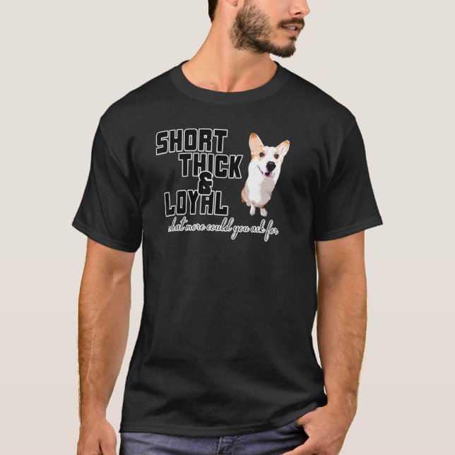 Corgi dick und treu T-Shirt (Vorderseite)