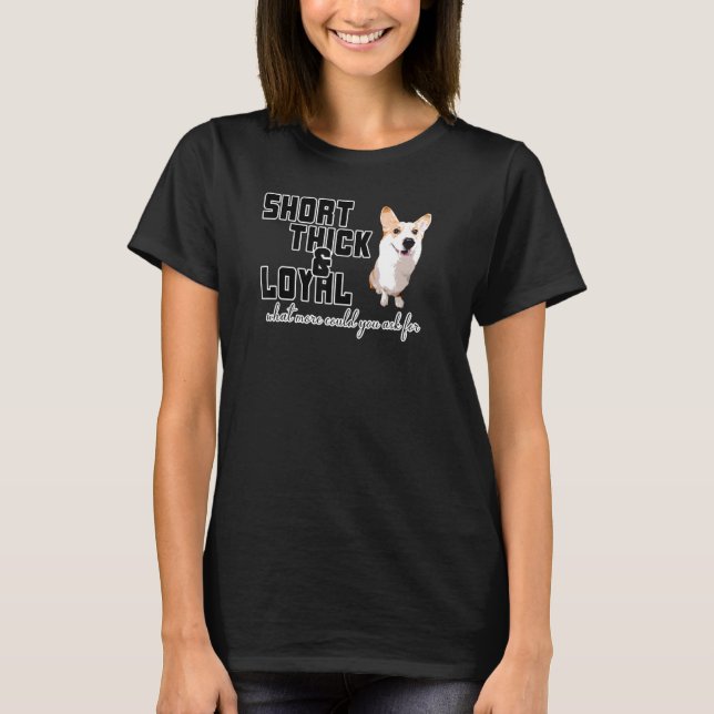 Corgi Diick und Loyal T-Shirt (Vorderseite)