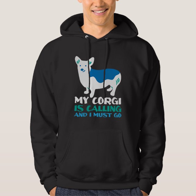 Corgi Dog 1044 Hoodie (Vorderseite)