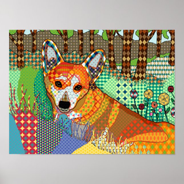 Corgi Dog 164 Poster (Vorne)