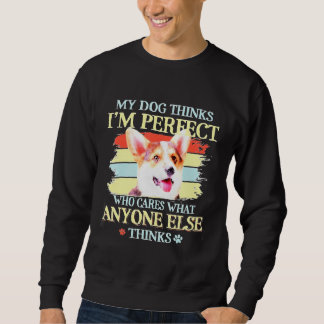 Corgi Dog Art Ideal für Familien Sweatshirt