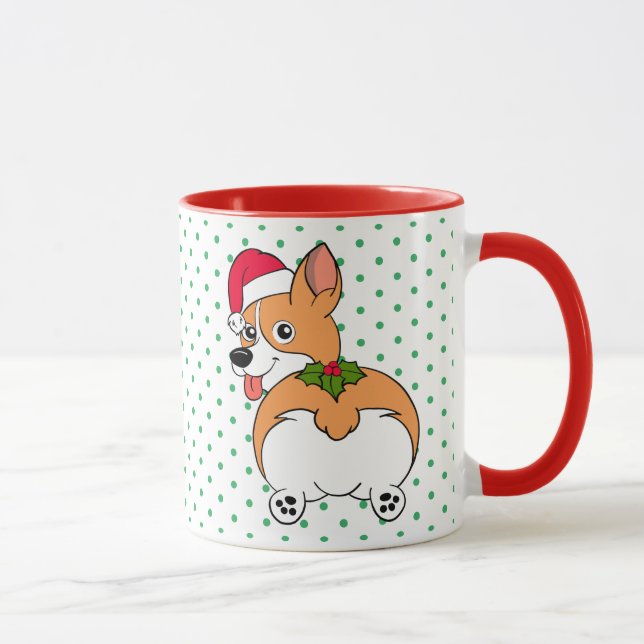 Corgi Dog Christmas Tasse (Rechts)