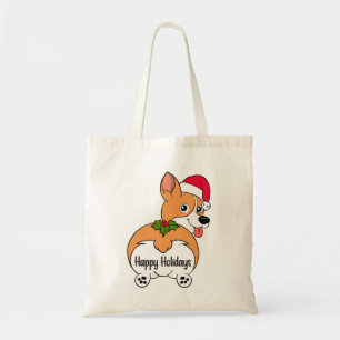 Corgi Dog Christmas Tote Bag Tragetasche