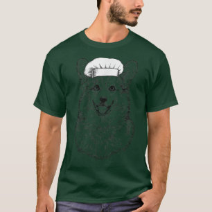 Corgi Dog Cook Koch Funny Cooking T-Shirt