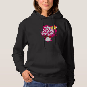 Corgi Dog Corgi Hund trinken Kaffee Roter Wein Hoodie