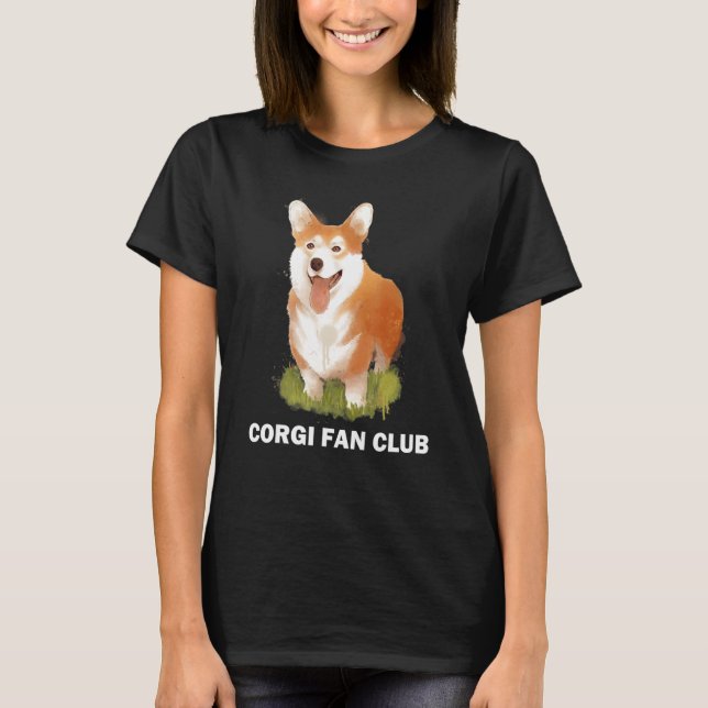 Corgi Dog Cute Playful Puppy T-Shirt (Vorderseite)