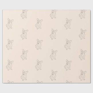 Corgi Dog Dekoriertes Wrapping Paper Geschenkpapier