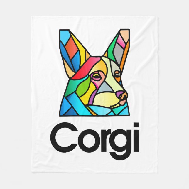 Corgi Dog Eigentümer Pembroke Walisisch Corgi Men  Fleecedecke (Vorderseite)
