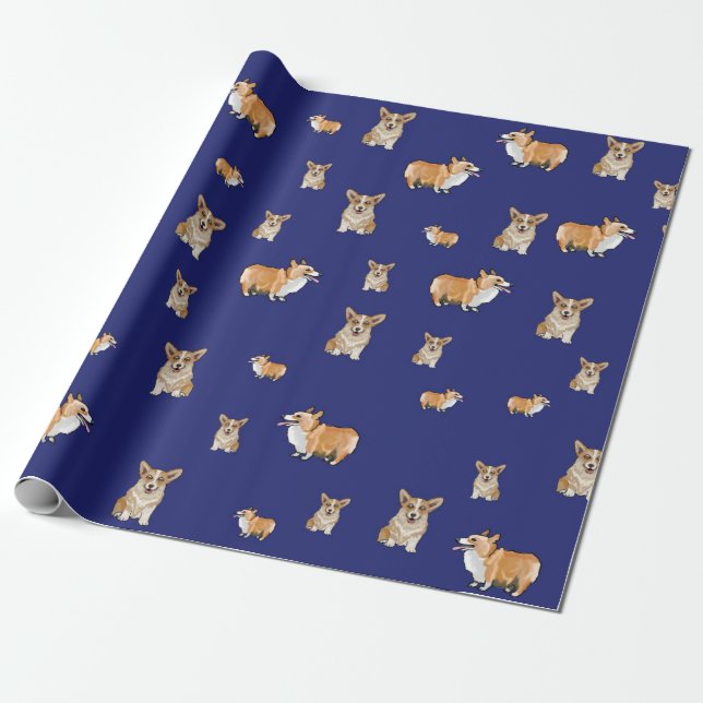 Corgi Dog Geschenkwrap Geschenkpapier (Ungerollt)