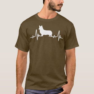 Corgi Dog Heartbeat Corgi Vater 221 T-Shirt
