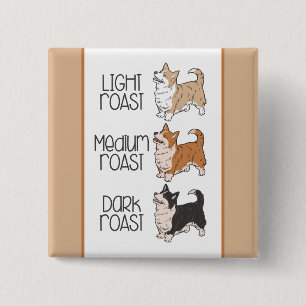 Corgi Dog & Kaffee Button